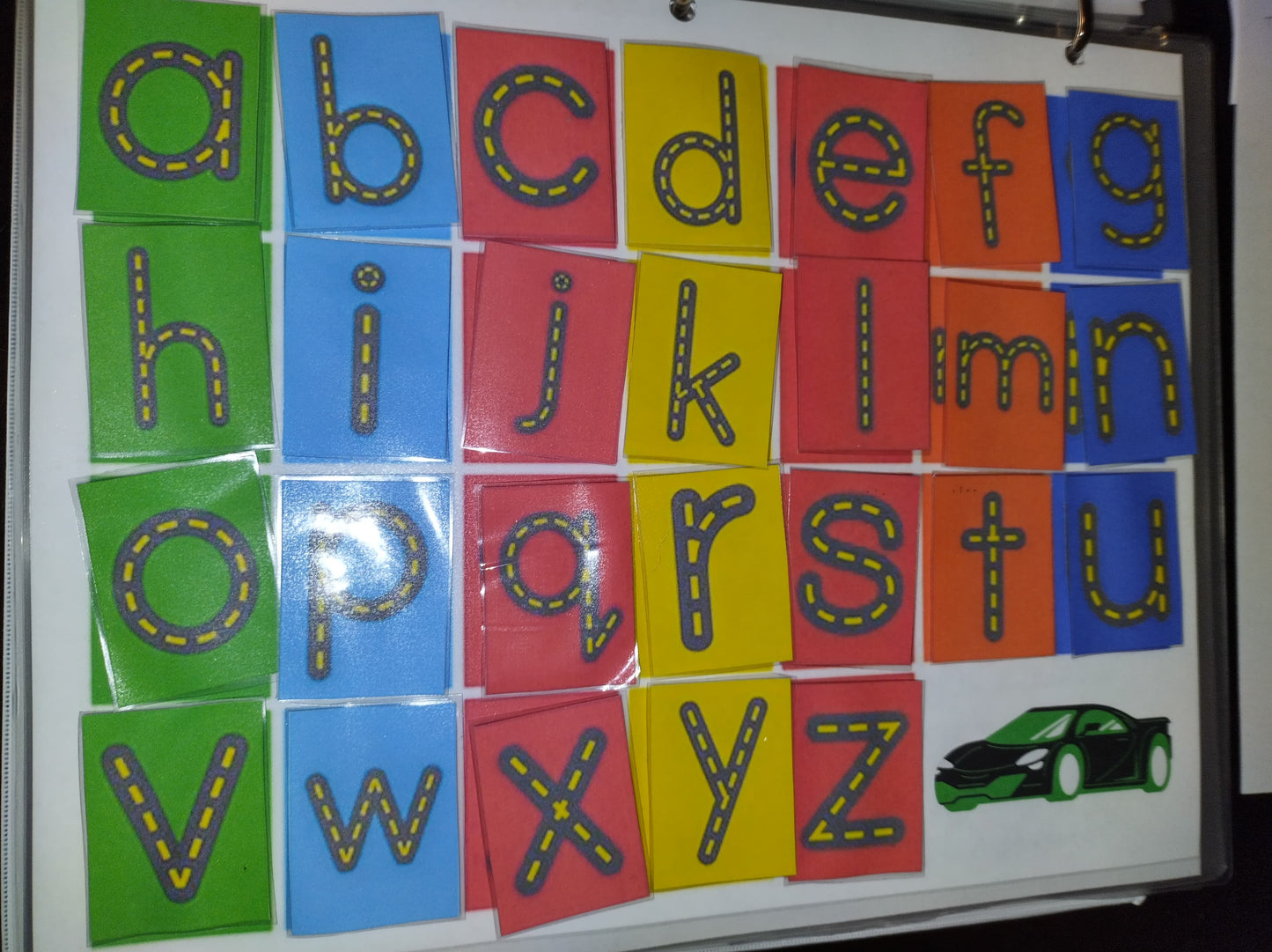 Car Themed Learning Binder-Kindergarten PDF