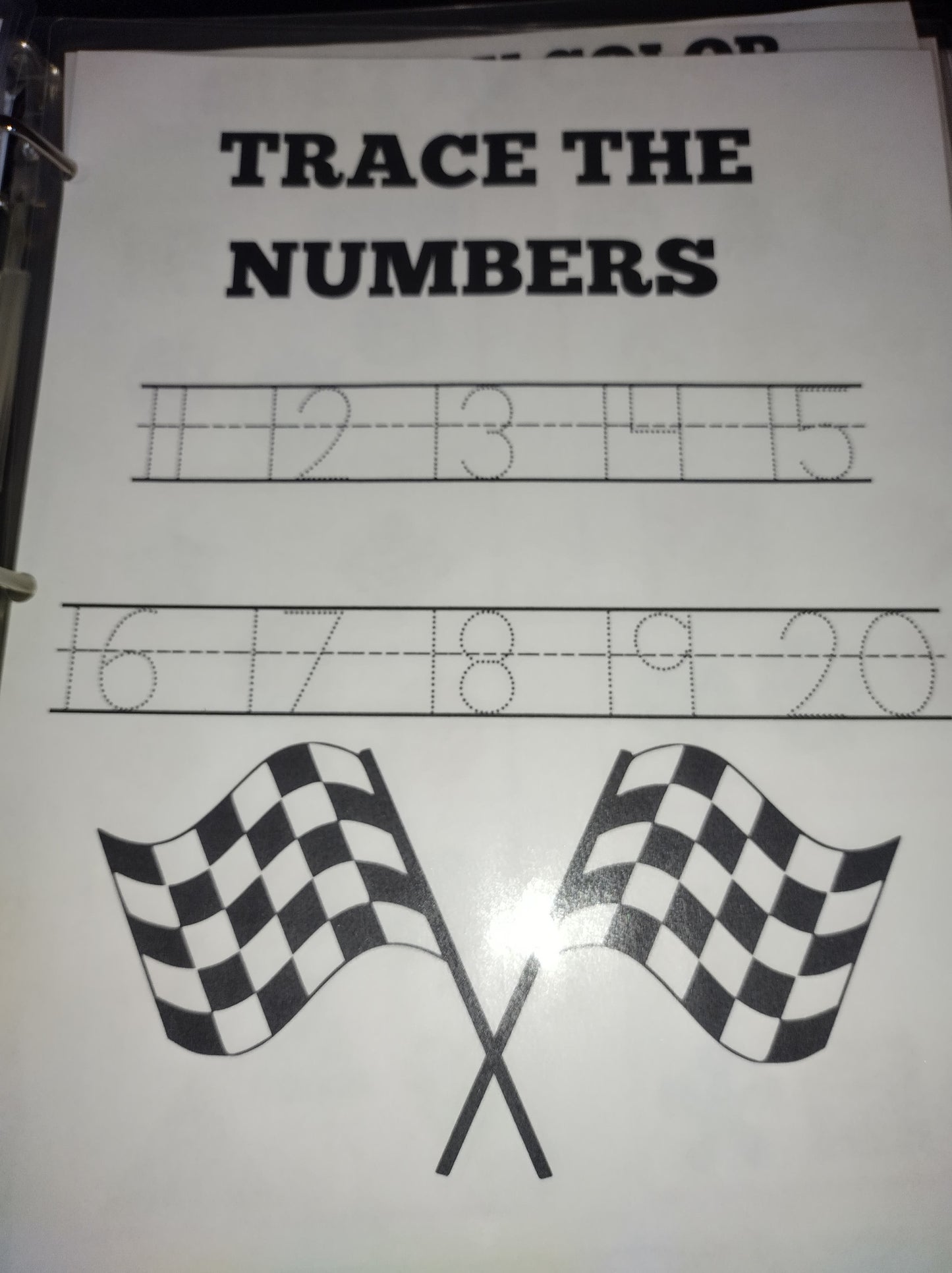 Car Themed Kindergarten Learning Binder