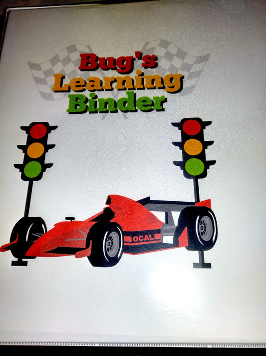 Car Themed Learning Binder-Kindergarten PDF