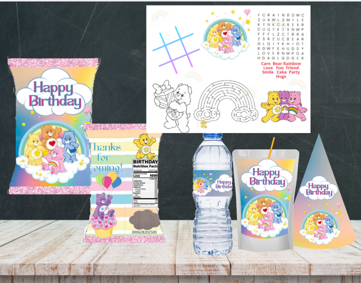 Care Bears Digital  Favor Set