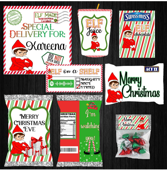Elf on a Shelf Christmas Eve Box Downloads