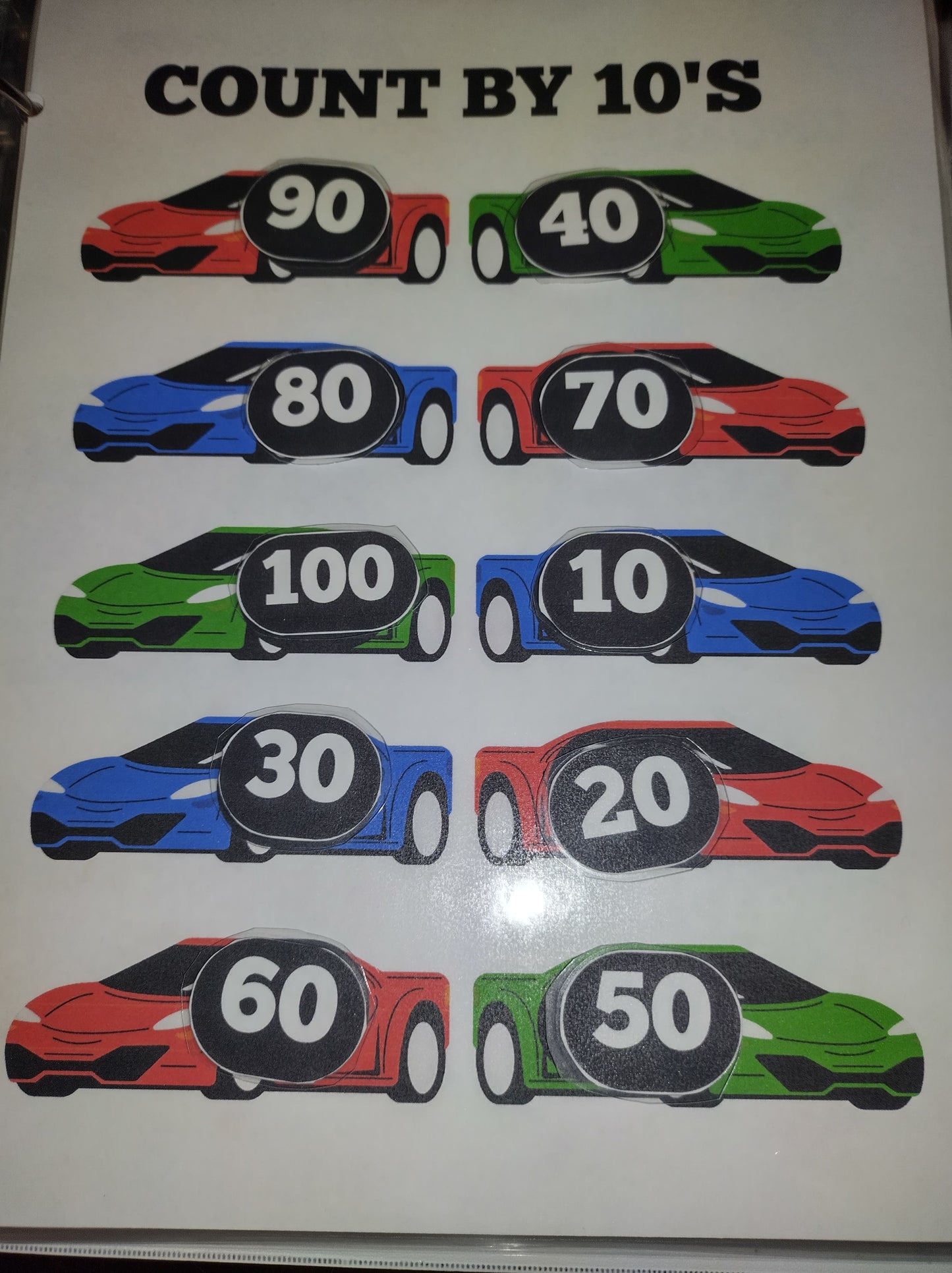 Car Themed Learning Binder-Kindergarten PDF