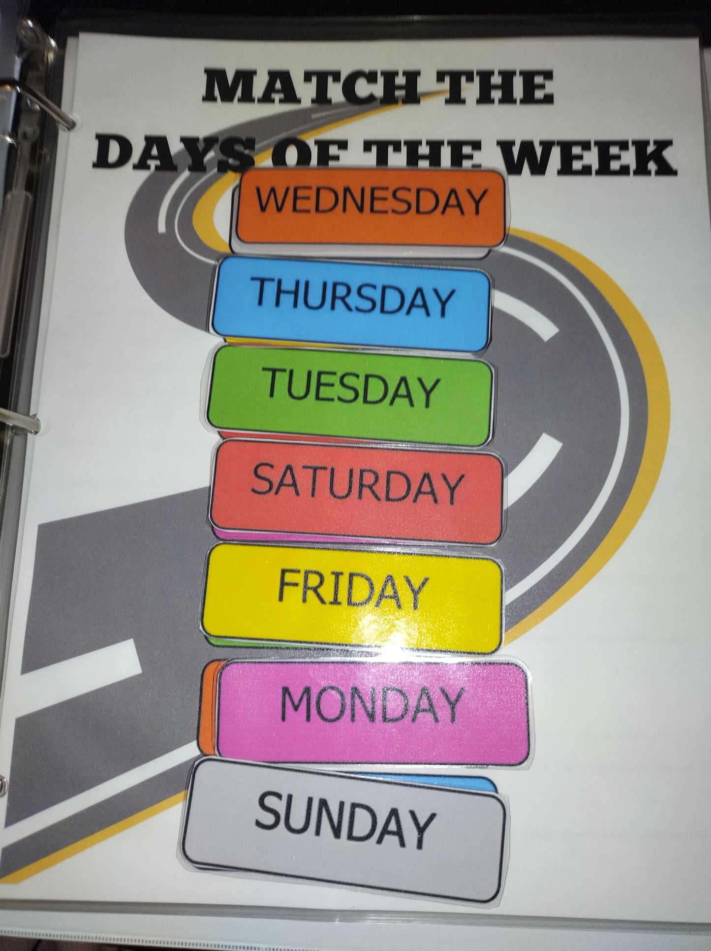 Car Themed Learning Binder-Kindergarten PDF