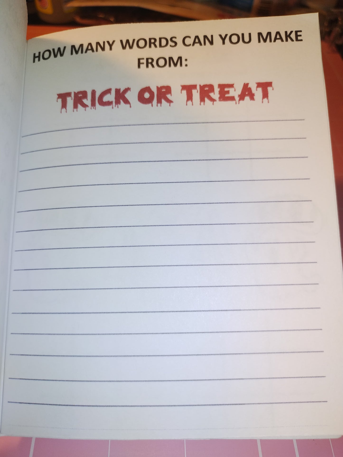 Halloween Activity Book- Digital Download