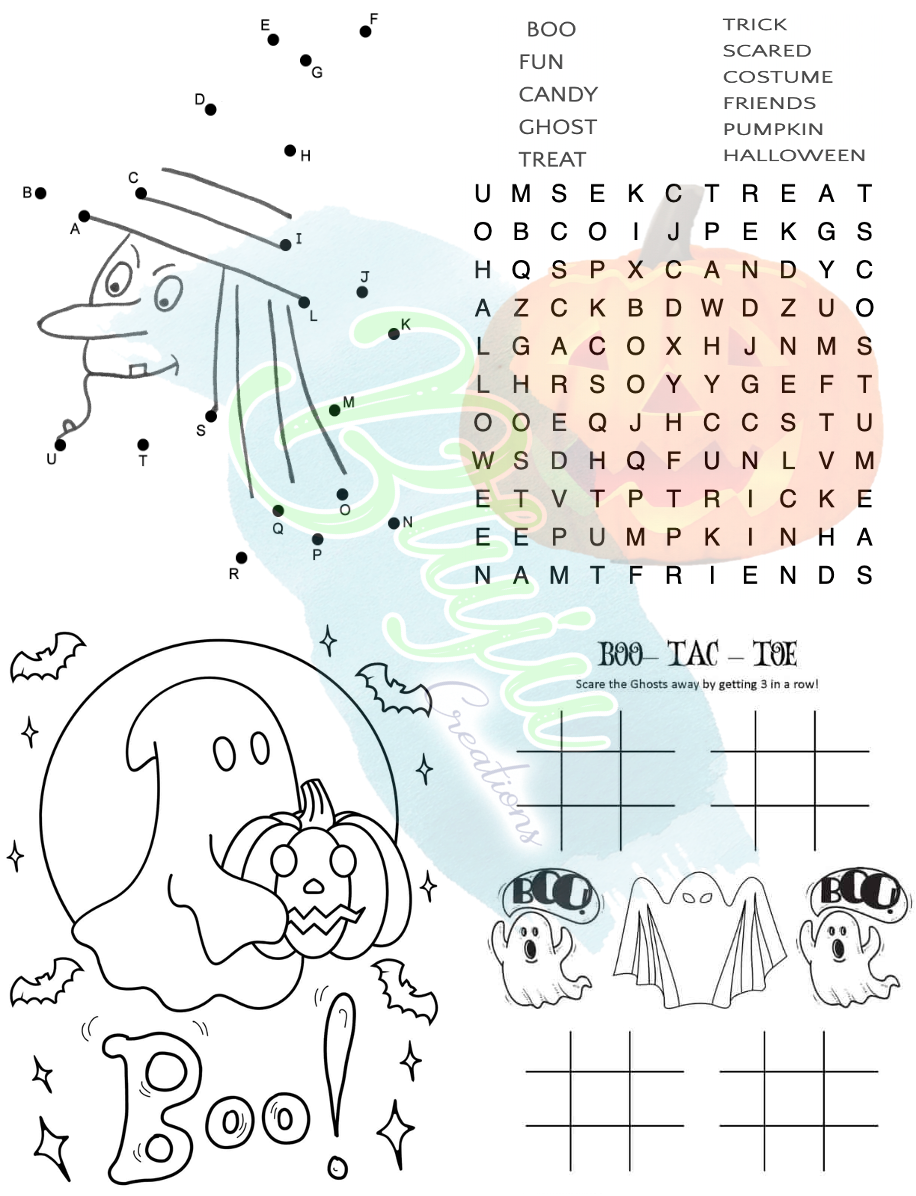 Halloween Activity Book- Digital Download